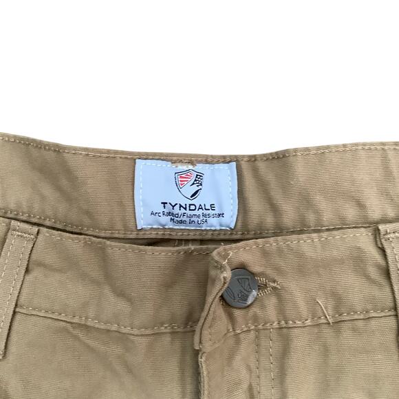 Tyndale Flame Resisitant Tan Work Cargo Pants 38 x 30 NWT - Picture 6 of 11